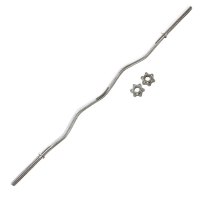 PROIRON普力艾 哑铃杆哑铃手柄电镀举重杠铃通用直杆多功能哑铃杆 1.2米杠铃小弯杆 1支