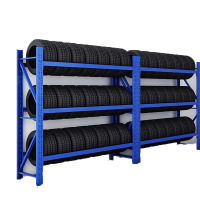 御璟 货架轮胎架汽车轮胎展示架 维修店仓储重型500KG 200*60*200cm 主架YW-LTJ1003