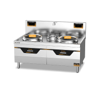 麦大厨 MDC-DCB5-SCDW15Q-304 旗舰款 380V 15KW*2 400双头单尾小炒炉(配50炒锅)