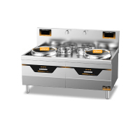 麦大厨 MDC-DCB5-SCSW08Q-304 旗舰款 304材质 8KW*2 400双头双尾小炒炉(配50炒锅)