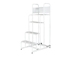 御璟 YW-DG-25仓库工厂物流装卸多功能可移动货架四步梯拆卸款YW-DG-25 935*550*1000+390mm