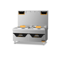 麦大厨 MDC-DCB5-SD10Q-304 旗舰款 304材质 380V 10KW*2 双头低汤炉(含50汤桶)