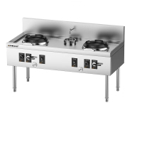 麦大厨 MDC-JR-B2-XC1800J 节能型1.8米双头单尾燃气小炒炉0.8厚(不配锅)