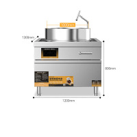 麦大厨 MDC-DC-B2-TG1000H 豪华款 380V 30KW 1000牛羊肉汤锅