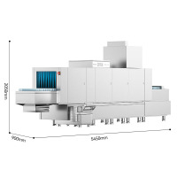 麦大厨 MDC-XXA2-XCS-CZ-Z2P2H1 380V66.3KWXCS-545斜插式双缸(带除渣)双喷淋洗碗机