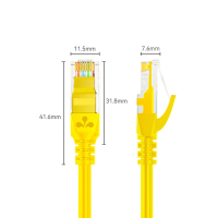山泽(SAMZHE)YL-502高速超五类网线2米(黄色)