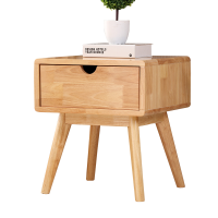 国翌 GY-CTG3 全实木北欧床头柜 橡木 收纳小柜子 450*400*500mm