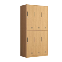 国翌 GY-ZYG8 木纹转印六门更衣柜拆装 900*500*1850mm