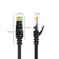 山泽(SAMZHE)SH-1005高速超五类网线0.5米(黑色)