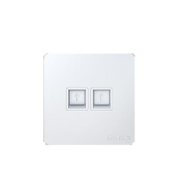 山泽(SAMZHE)WAN-02加厚豪华型语音信息双口面板