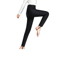 三极 TP1631 女士高腰打底羽绒裤 黑色 M