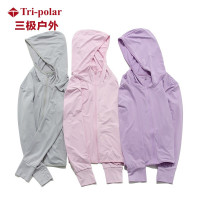 三极 TP1850 情侣款防晒衣 女款 月蓝 M码