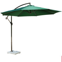 三极 TP7056 户外庭院伞 单顶 铁质 直径2.7米 大理石底座 墨绿色