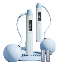 三极 TP1534 蓝牙智能跳绳电子计数跳绳 蓝色(跳绳+大球)