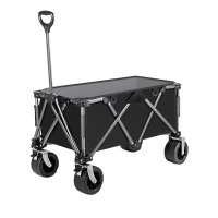 三极 TP5565 户外露营便携小推车 10cm宽车轮双刹车 150L 黑色