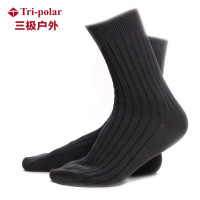 三极 TP6078 男款全棉中筒袜 秋冬厚款(39-42码) 6双混色