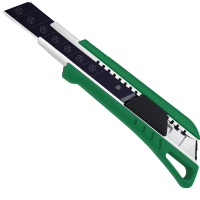 老A(LAOA) 2片式大号耐用美工刀 墙纸刀架重型裁纸工业用开箱刀套装 ABS黑刃美工刀 LA119300