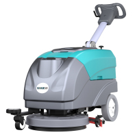 泉界X1手推式工业洗地机商场超市吸拖一体机工厂车间用无线拖地机 QJ-X102免维护