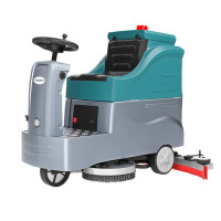 泉界X5驾驶式洗地机工业工厂拖地机仓库车库商用吸拖一体洗地机 QJ-X505后驱双刷锂电池