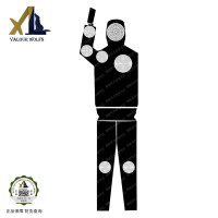 骁狼(XIAOLANG) 靶纸半身靶纸靶贴户外训练射箭打靶器材半身靶纸 黑色100张