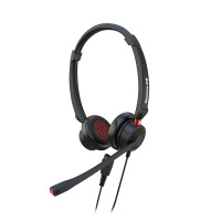 纽曼(Newmine)头戴式话务耳机/电话耳麦/坐席电销耳机/双耳耳麦 NM-HW107DX-3.5mm