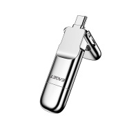 忆捷(EAGET)USB3.0 极速固态U盘 Type-C双接口 读速高达530MB/s HS-C02-256G