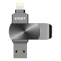 忆捷(EAGET)i66Plus苹果U盘 USB3.0 Lightning接口手机电脑两用优盘 i66Plus-1T