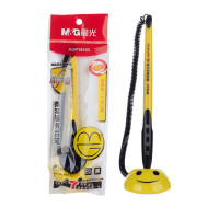 晨光(M&G) AGP16103A 黑笔0.5mm可黏贴商务桌面台签字中性笔 办公用品 10支-#
