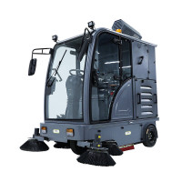 博赫尔(POHIR) 高压 雾炮除尘驾驶式扫地机工业工厂车间物业道路全封闭电动大型扫地车 清扫车 PHR-2000G