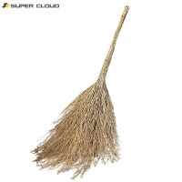 舒蔻(Supercloud) 大扫把(竹枝连体)老式手工编织扫帚 5斤 学校工厂单位室外环卫清洁大号笤帚 1把装