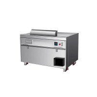 麦大厨 MDC-ZZC16-TBS08DR 连锁款电热8kw380v 0.8米长方形铁板烧