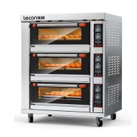 乐创(lecon) 商用烤箱 三层六盘旋钮式蛋糕面包烘焙电烤箱 LC-J-APDK60