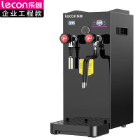 乐创(lecon) 全自动蒸汽奶泡机咖啡打奶泡器萃茶机开水器商用奶茶店设备 黑色款LC-J-APSK-8A