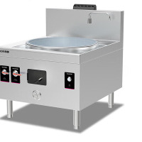 乐创(Lecon) 商用燃气单头大锅灶 1000型锅径1000 环保油可选酒店饭堂炒灶 LC-J-APDD100