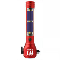 虎鲸安HJA-XQ-008逃生应急多功能手电筒 红色款