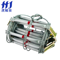 虎鲸安 火灾逃生钢丝梯钢绳梯钢丝绳软梯10米 定制消防逃生梯铝合金云梯防火