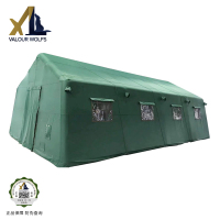 骁狼(XIAOLANG)大型国家电网充气帐篷 户外救援救灾应急野营帐篷8*10米 绿色**