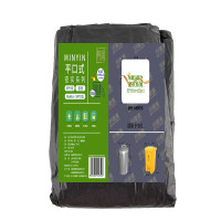 敏胤 MSP010 55*65 密实型平口式背心垃圾袋 50PC/包 3包/件 黑色