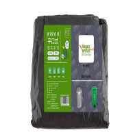 敏胤 MSP005 100*110 密实型平口式背心垃圾袋 50PC/包 1包/件 黑色