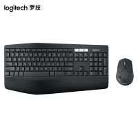 罗技(Logitech)MK850 企业级无线蓝牙办公键鼠套装 键盘鼠标 Mac ipad电脑键盘双模连接带掌托 黑色