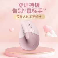 罗技(Logitech)Lift人体工学鼠标 垂直鼠标 小手鼠标 无线蓝牙鼠标 3台设备秒切换 粉色
