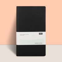 得印文具 A6笔记本PU皮黑色9893