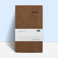 得印文具 A6 羊巴皮笔记本子 驼色3679