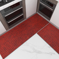 墨斗鱼 入门地垫 60*90cm七条纹红色2851