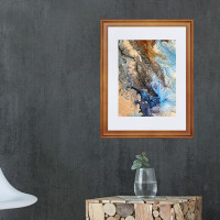 得印文具 实木相框 巴洛克16寸相框胡桃色框