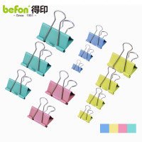 得印文具 40只装19mm小号彩色燕尾夹4266