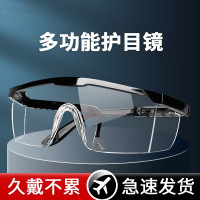STANLEY 史丹利护目镜防雾防风沙劳保工业男女款骑行防飞溅防冲击防护眼镜 黑色经典款 ST1700