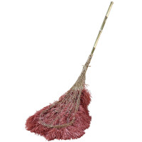 兰诗(LAUTEE) DM-216波丝大扫把 塑料丝竹扫把清扫笤帚 2.6斤款/5个装*