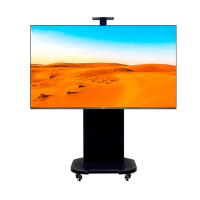 CASVET50-86英寸电视落地挂架可移动推车落地移动挂架可升降高度 海信雷鸟小米电视支架通用 黑亚光50-80英寸移