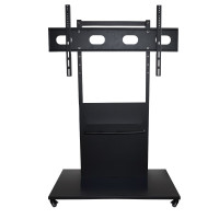 CASVET50-86英寸电视落地挂架可移动推车落地移动挂架可升降高度 海信雷鸟小米电视支架通用 黑纱纹60-100英寸